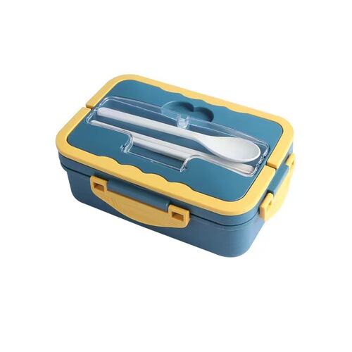 Wheat straw sealed insulated lunch box microwave oven heatable office worker lunch box student lunch compartment lunch box