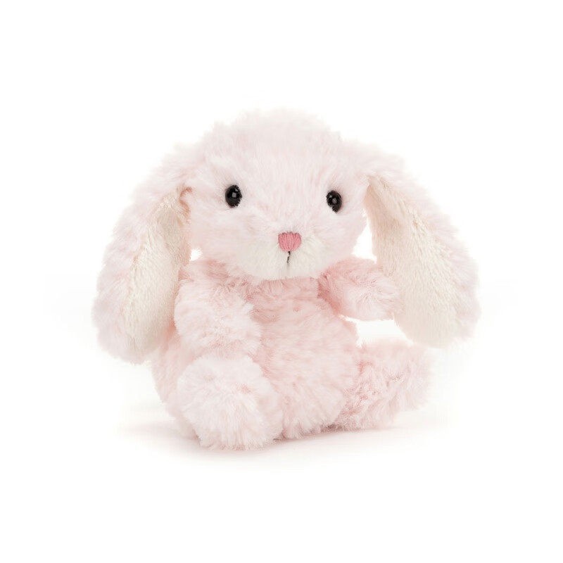 Coelho doce rosa claro 15cm / Modelo completo com três padrões (siga a coleção para receber um saco de pó)