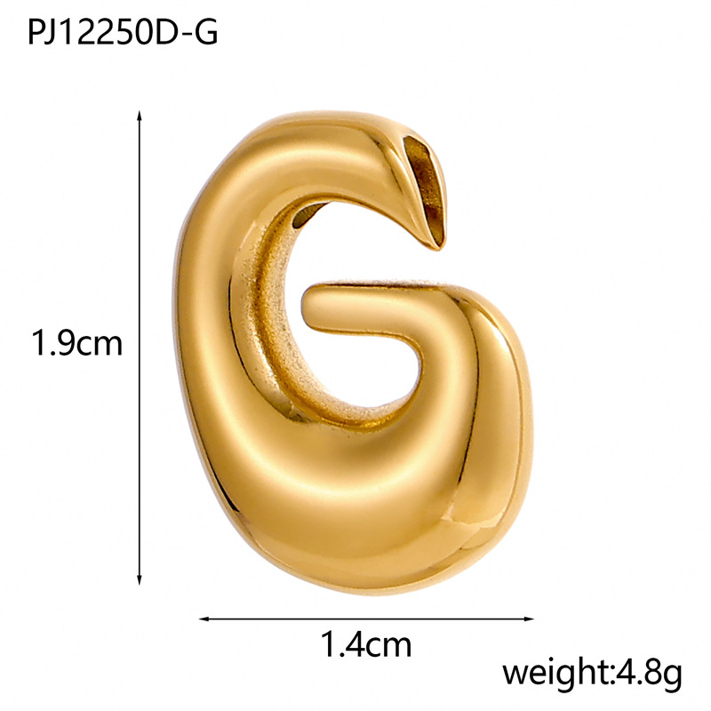 6g Weight Pendant Jewelry Making Type DIY Ornament Accessories Classification 1 Piece Quantity 304 Stainless Steel Material Letter Pattern All Seasons Season Plating Design Classic Style Style 1 Piece 304 Stainless Steel Letter Pendant DIY Ornament Accessories 8