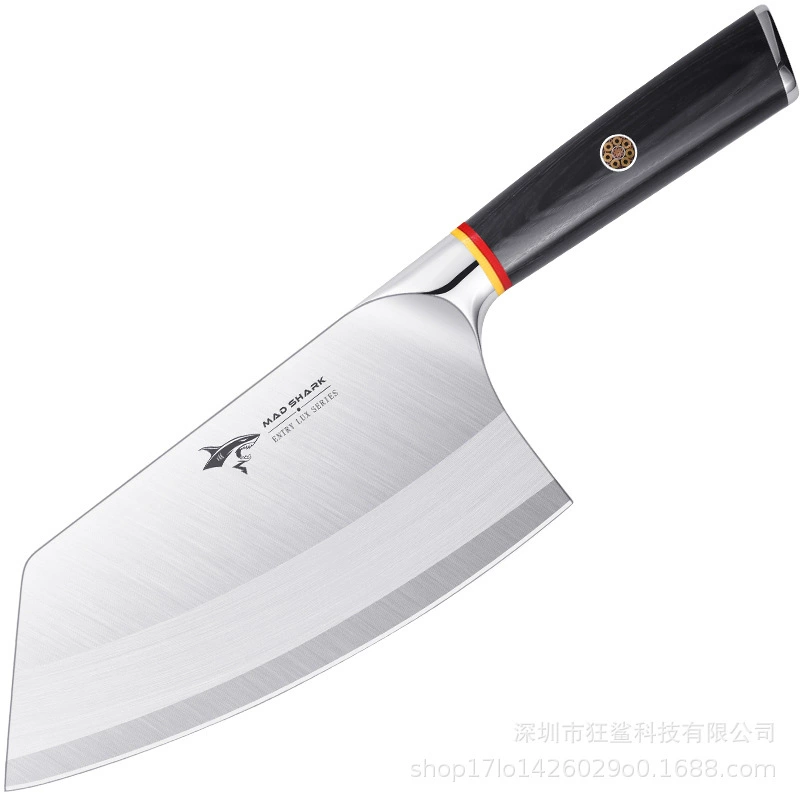 Нож-накладная суперострый кухонный нож с крышкой, кухонный повар, разделочный нож, нержавеющая сталь, мясной нож из тутовника