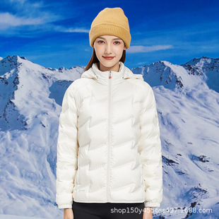 Jieke Wolf King Lightweight Down Jacket Women's Winter Short Ultra-lightweight Jacket Men's Graphene Warm Down Jacket