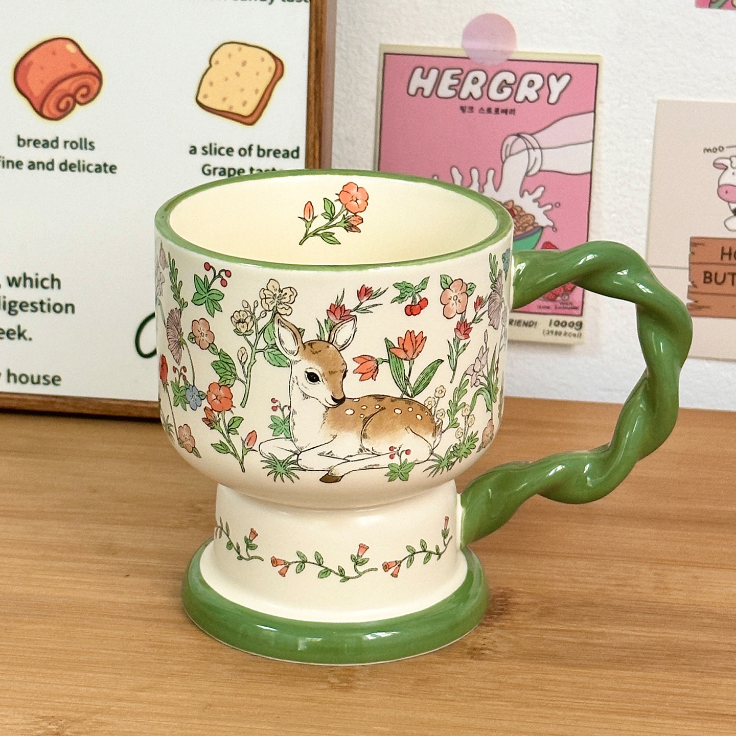 Tazas de cerámica con cucharas lindas copas de regalo de cumpleaños tazas de agua para niñas tazas de café de pareja de alto valor