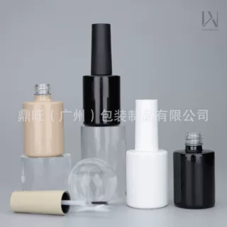 供应15ml圆柱型甲油胶空瓶子分装瓶 可定制美甲空瓶子分装瓶15ml
