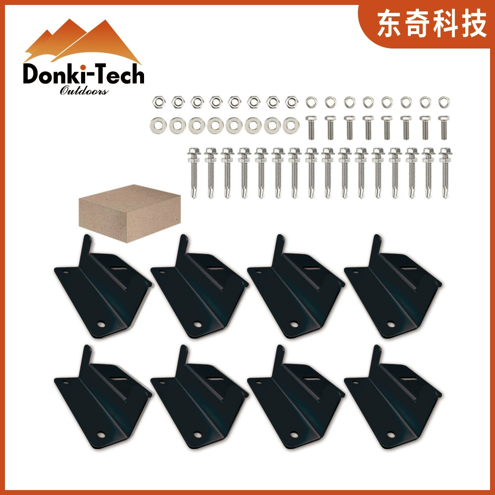 Кронштейн Z-образный для крепления солнечных панелей на Amazon, для автодомов, яхт, фотоэлектрический кронштейн из алюминиевого сплава, набор из 8 предметов