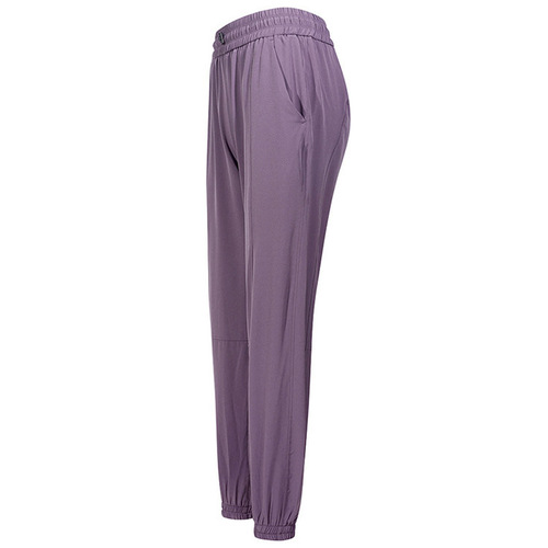 European and American new loose fitness sports pants, ankle-tie running summer thin trousers, high-waisted quick-drying yoga trousers for women