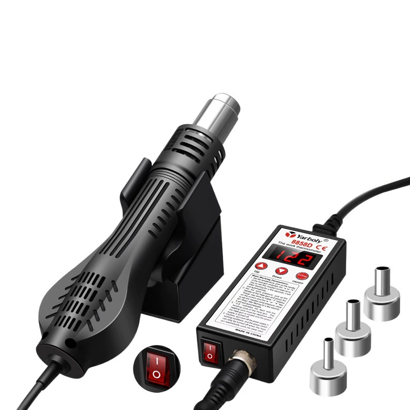 Два-в-одном цифровой дисплей паяльная станция горячим воздухом Ремонт мобильных телефонов Термофен инструмент костюм 8586 8898 8786D