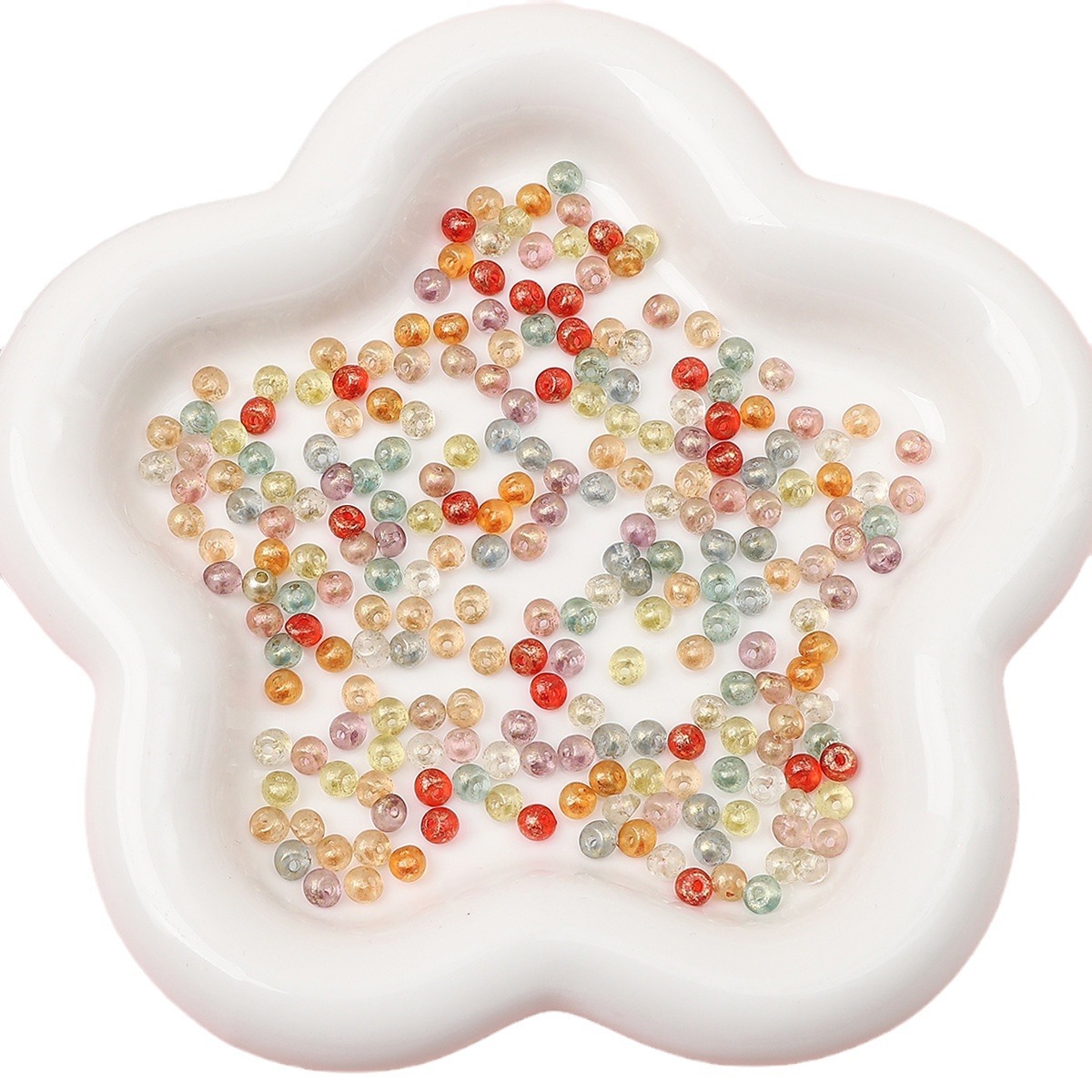 Acrylic transparent beaded bracelet drop-shaped handmade