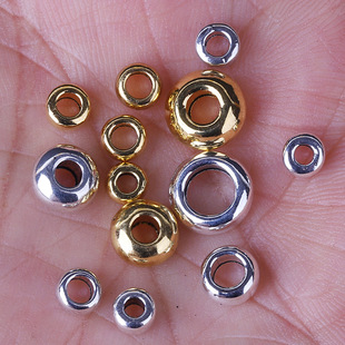 Alloy Large Hole Separated Beads Perforated Loose Beads DIY Bracelet Bracelet Leather Rope Beads Star Moon Bodhi