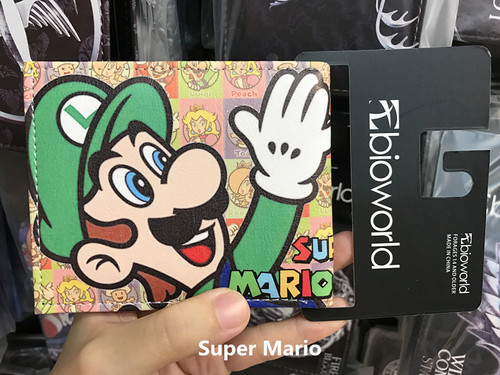 Japanese anime Mary Brothers Mario PU leather wallet student personalized short two-fold money wallet