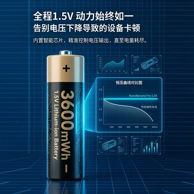 1.5V Rechargeable Battery Customized with Hibrid akkumulyator batareyaları