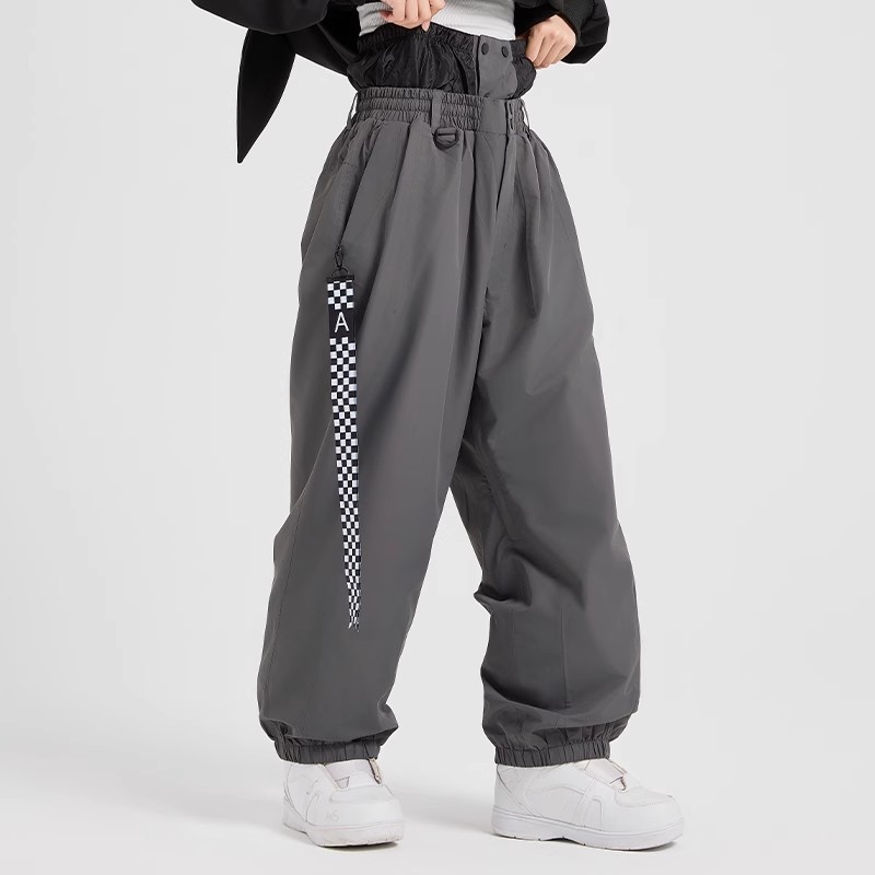 Warm Snowboarding Pants for Women and Men, Waterproof Loose-Fitting Outdoor Snow Pants for Men, Available for Cross-Border E-Commerce Customization