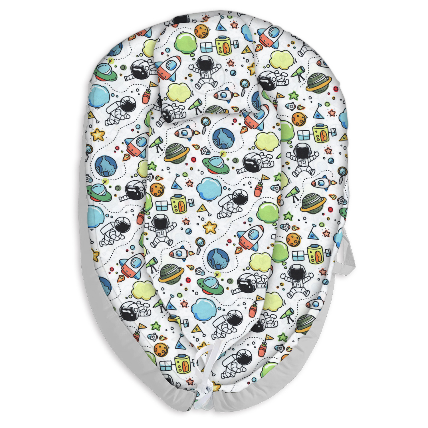 [Cross-Border Supply] Baby Pure Cotton Bed-In-Bed Removable and Washable Portable Chair Quilt Baby Basket Sleeping Basket Bed