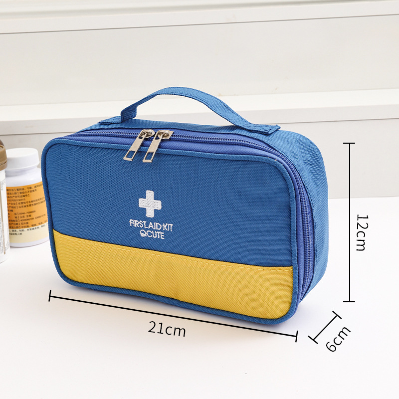 파란색 소형 (대/소) 구급약 키트