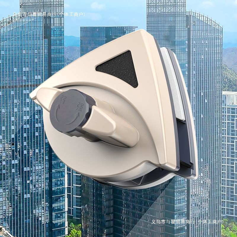 Glass Cleaning Artifact Strong Magnetic Three-Layer Double-Layer Hollow Double-Sided Glass Cleaning Window Cleaner Housekeeping Household Glass Wiper