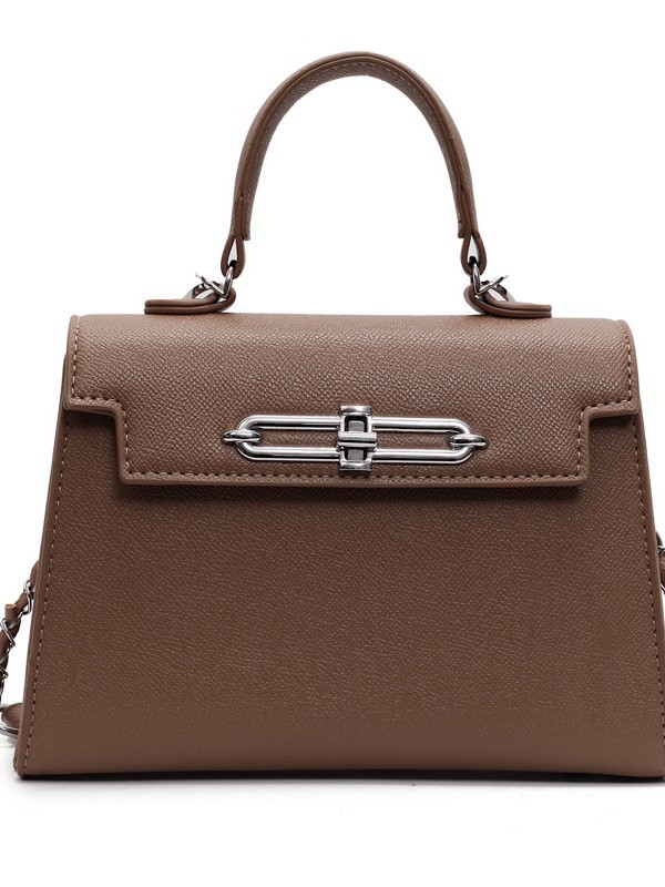 Kelly Bag femenino 2025 nuevo bolso femenino de cadena salvaje moda europea y americana de alta gama bandolera pequeño bolso cuadrado