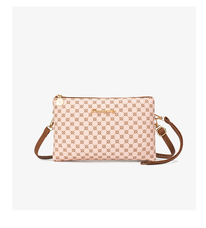 Square Shape Dot Polka Dots Printed Presbyopic Women's Bag Wallet Double Cell Fashion Simple Change Packet Light Luxury Messenger Bag