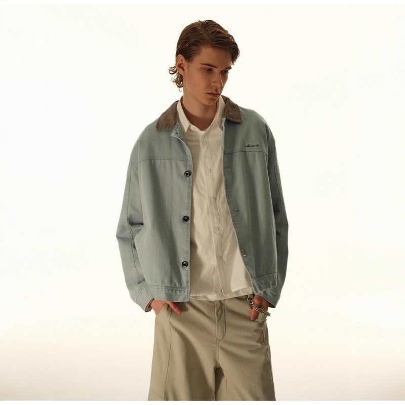 Ouswe American Retro Designer Trendy Brand Cleanfit Workwear Jacket for Men and Women, Short Style Spring and Autumn Coat Rw157 Ouswe American Retro Designer Trendy Brand Cleanfit Workwear Jacket for Men and Women, Short Style Spring and Autumn Coat Rw157