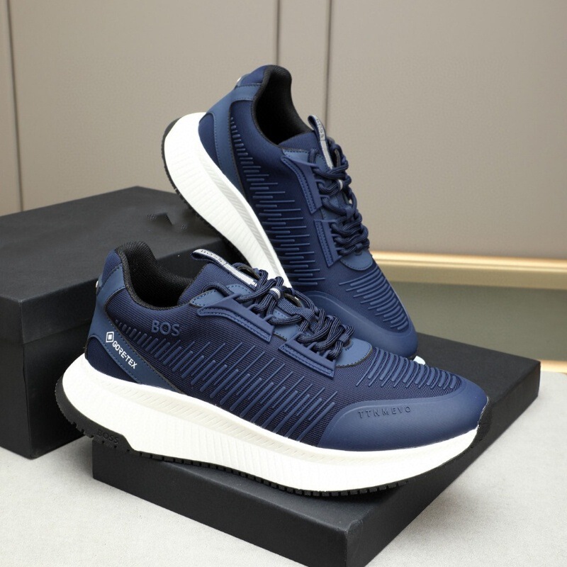 European Cross-Border Men's Shoes, Light Luxury Thick-Soled Low-Top Sneakers, Trendy High-End Luxury Casual Dad Shoes, Popular Trend