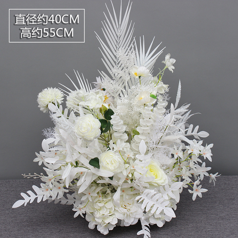 White eucalyptus potted flowers
