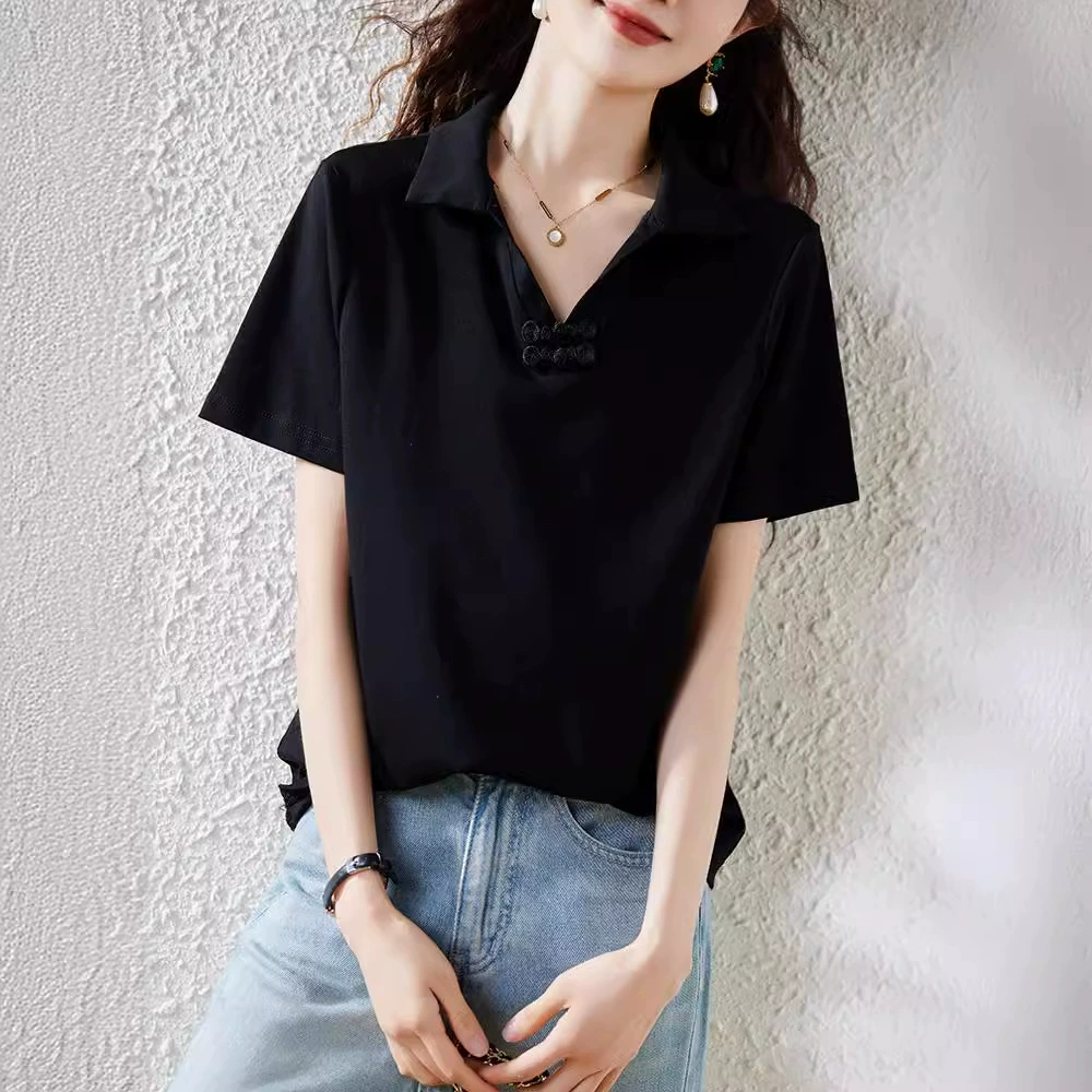 Summer short sleeve T-shirt, (Physicals), plus size, polo collar