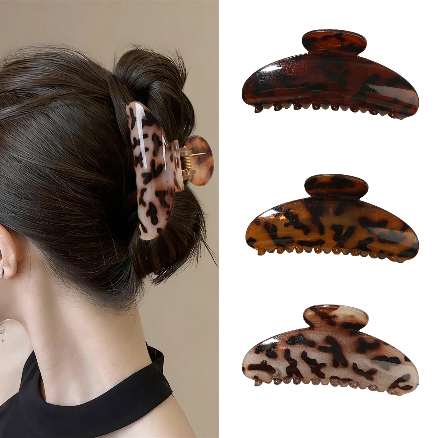 Set de pinzas para el pelo superventas en Amazon: pinzas con acabado satinado para la parte posterior de la cabeza, pinzas tipo tiburón, pinzas planas sin dolor y pinzas de abulón.