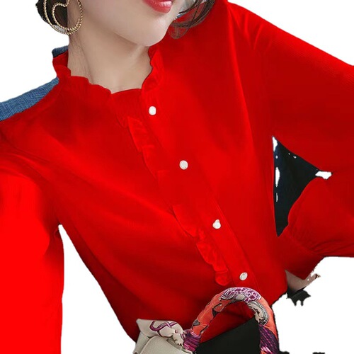 2024 New Spring and Autumn Plus Size Women's Long Sleeve Shirt Women's Korean Style Fashion Loose Blouse Women's Stylish Top