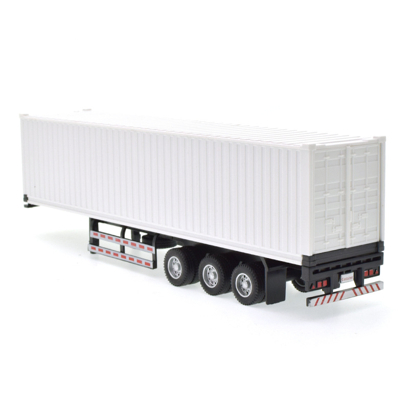 Juguete para niños simulación aleación ingeniería transporte remolque decoración de sonido y luz contenedor camión modelo de coche al por mayor