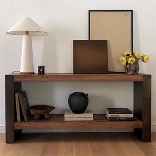 # Ancient Style Entrance Table Entrance Table Entrance Table with Silent Style Retro Solid Wood Case Corridor End View of Taipei European Entrance