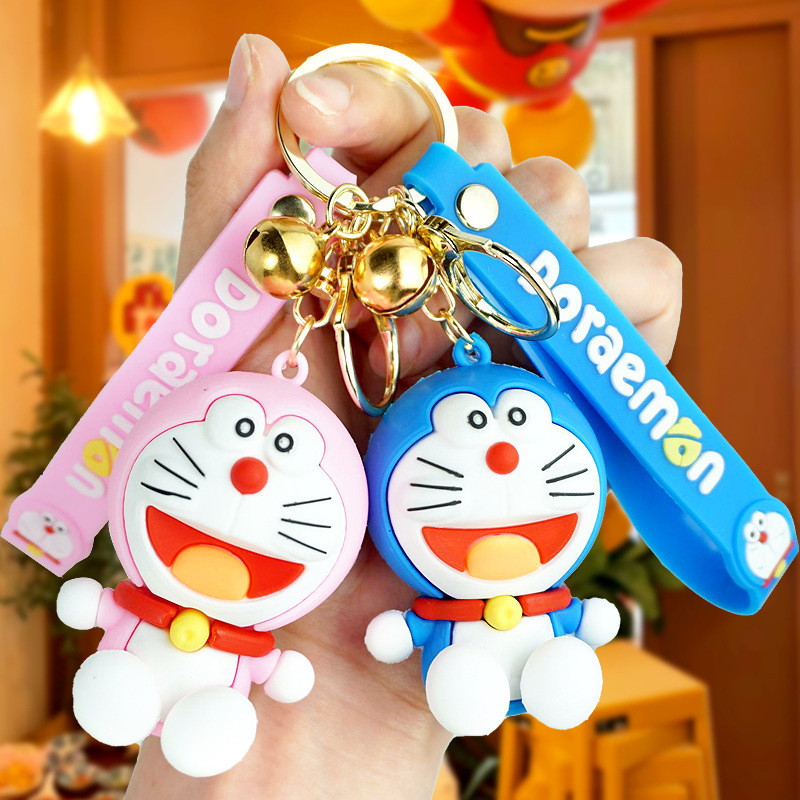 Doraemon Dingdang Cat Cartoon Creative Keychain Blue Fatty Couple Car Bag Doll Keychain Gift Doraemon Dingdang Cat Cartoon Creative Keychain Blue Fatty Couple Car Bag Doll Keychain Gift