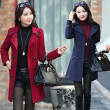 2025秋冬厚款毛呢外套女中长款修身显瘦百搭呢子大衣外套韩版气质