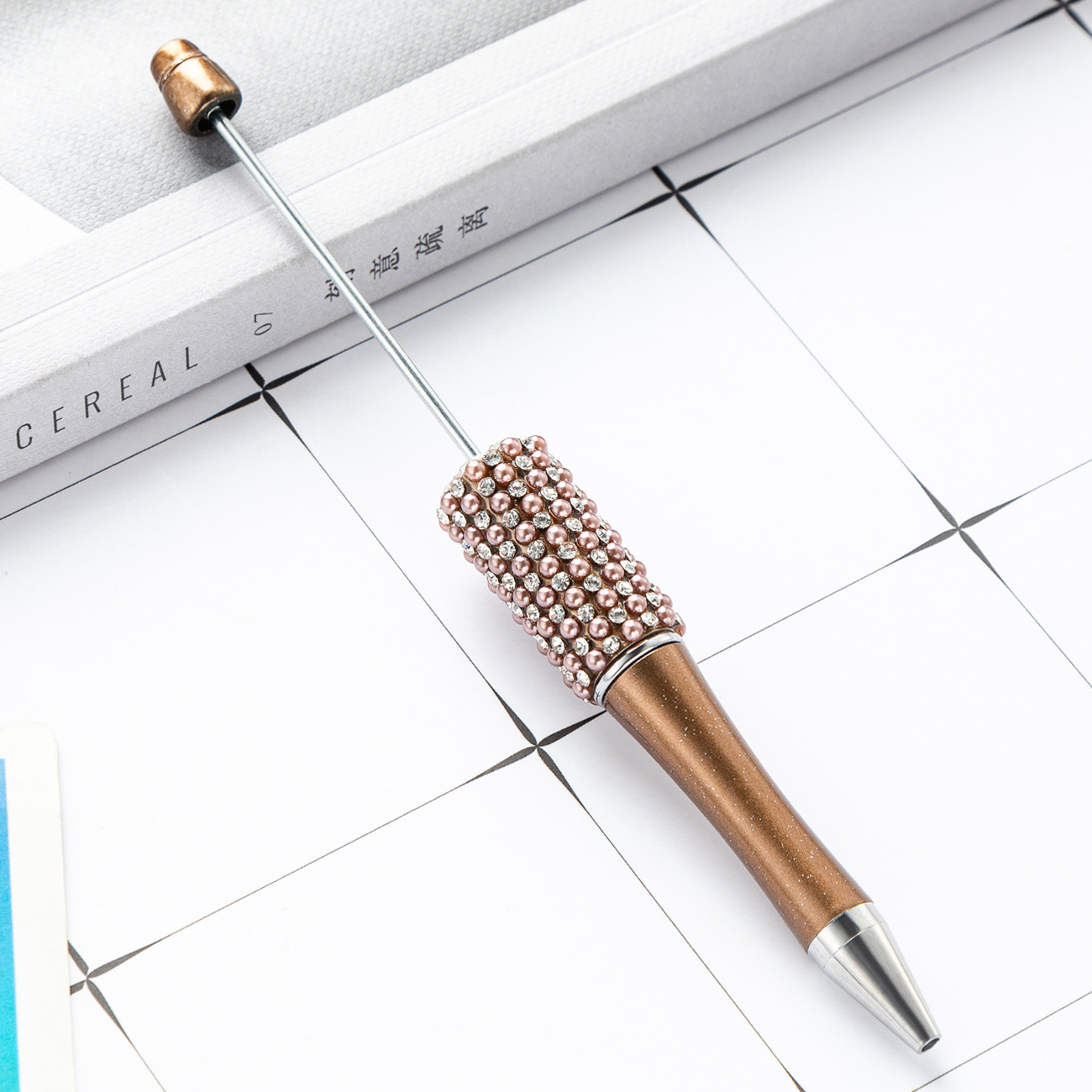 Bolígrafo de diamante creativo bolígrafo de bola de plástico DIY al por mayor bolígrafo de bola de diamante desmontable manual