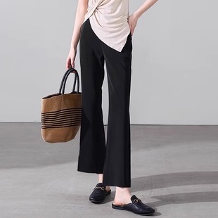 1526# side flared pants pants pants fashion loose short pregnant women's pants