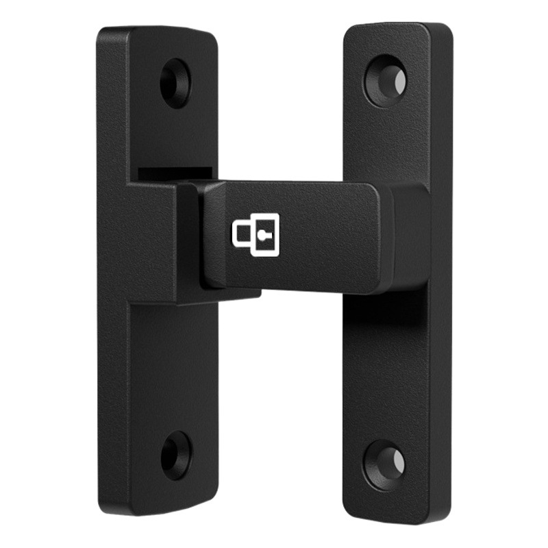 Puerta antirrobo sin perforar pestillo de la puerta hebilla de la puerta pestillo de la puerta cerradura de la puerta corredera de ángulo recto de 90 grados cerradura de la puerta corredera Puerta de Granero