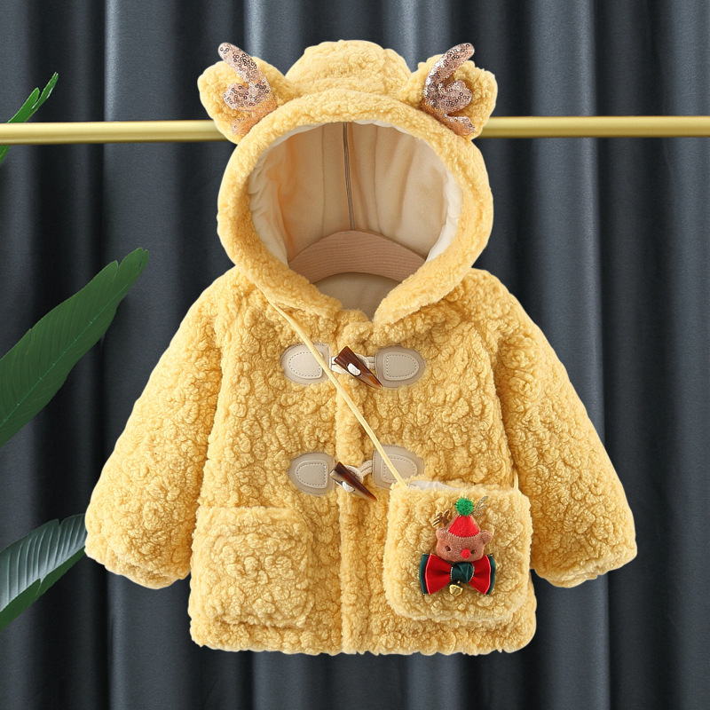 Baby Jacken Und Mäntel Für Mädchen Mit Plüsch Und Wollfutter_voghion.com