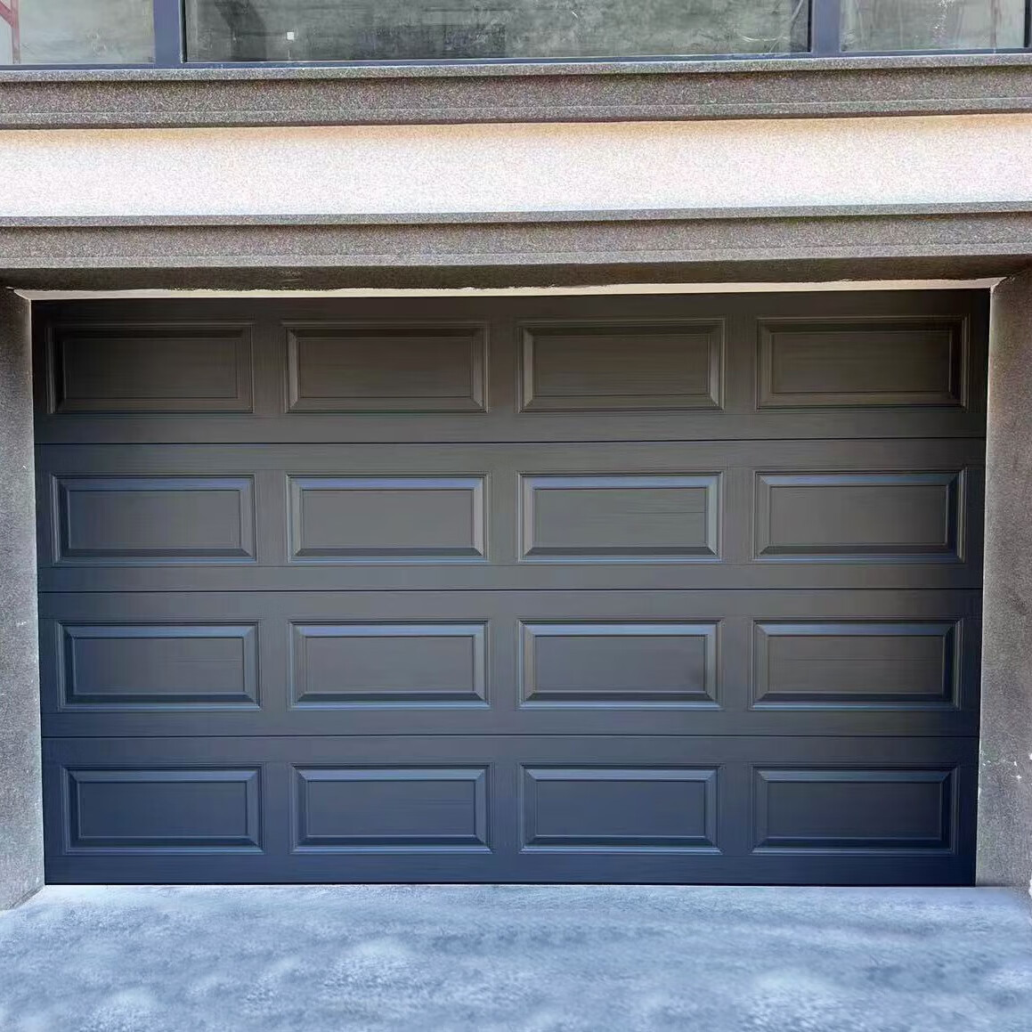 厂家直供铝合金翻板车库门自动提升遥控卷帘门别墅静音电动提升门