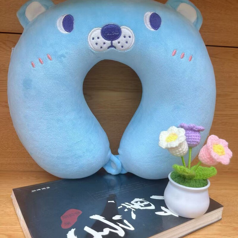 低反発 U 字型枕高品質低反発漫画ネックピロー学生昼寝枕出張旅行ネックサポート|undefined