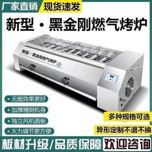 Smokeless Gas Barbecue Oven Commercial Outdoor Stall Gas LPG Barbecue Oyster Oven Gluten Oven