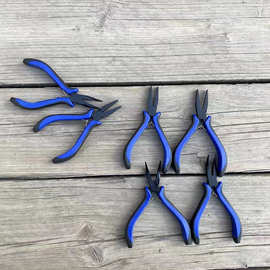 新款平口钳子 弯口钳子 绑钩钳 钓鱼拉钩钳 绑钩工具 钓鱼工具钳