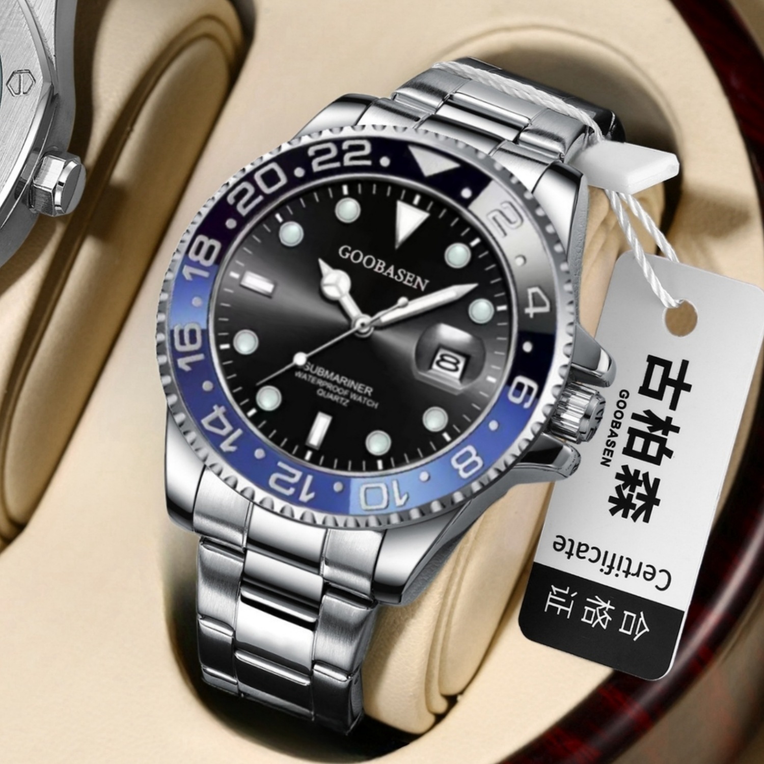 Gubosen Coke Ring Series Imitation Mechanical Watch Men's Watch Waterproof Luminous Live Foreign Trade Cross-border Hair