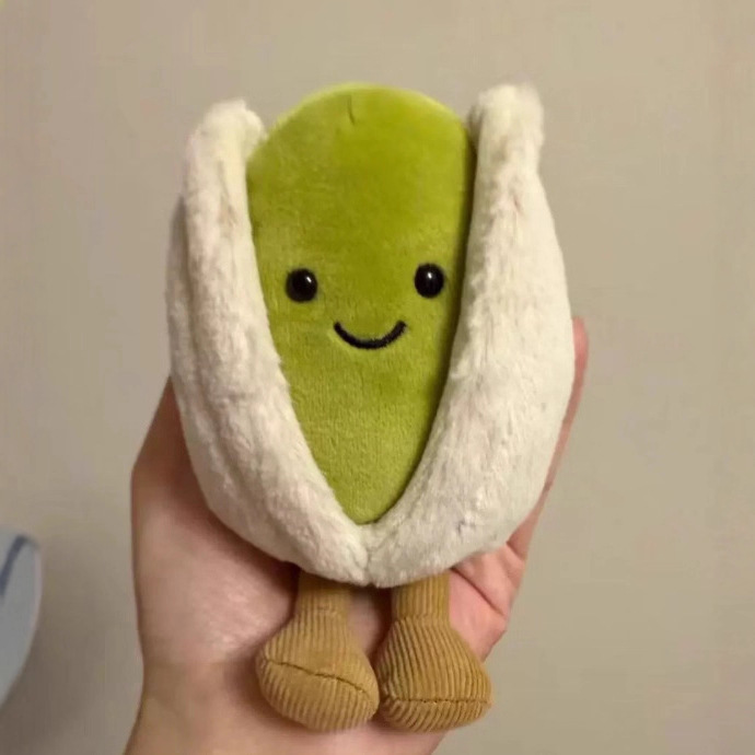 British Jellycat Autumn and Winter New Product Fun Pistachio Plush Doll Pendant Comfort Doll Birthday Gift