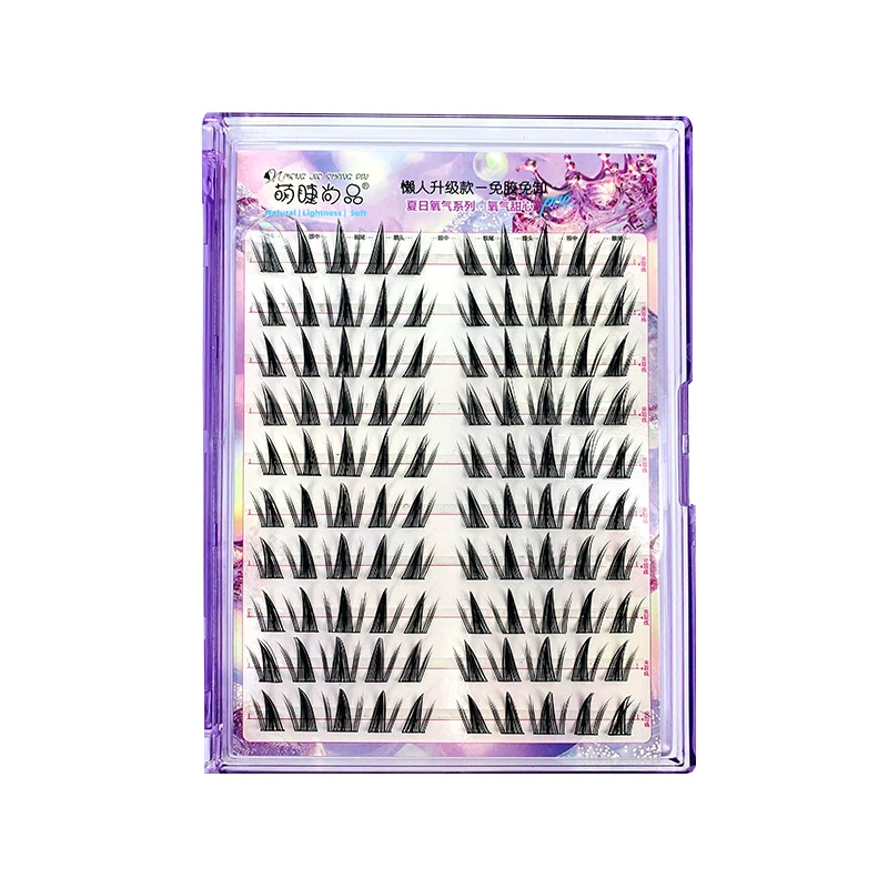 萌睫尚品 Realistic false eyelashes with butterfly, self-adhesive comics