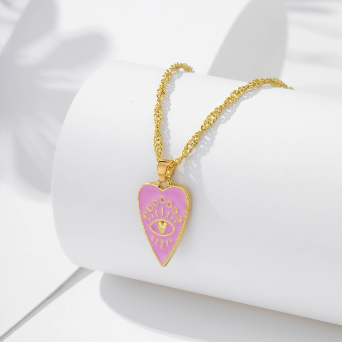 wholesale jewelry eye letter moon maple leaf pendant necklace nihaojewelry