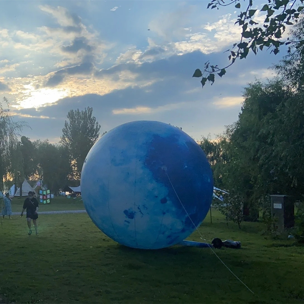 牛津布平纹广告球球型充气模型1.5米2米商场展示挂件星球气模