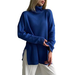 アマゾンの起爆セーターのゆるいニットは欧米の高襟セーターの女性秋冬スポットSY611 #
