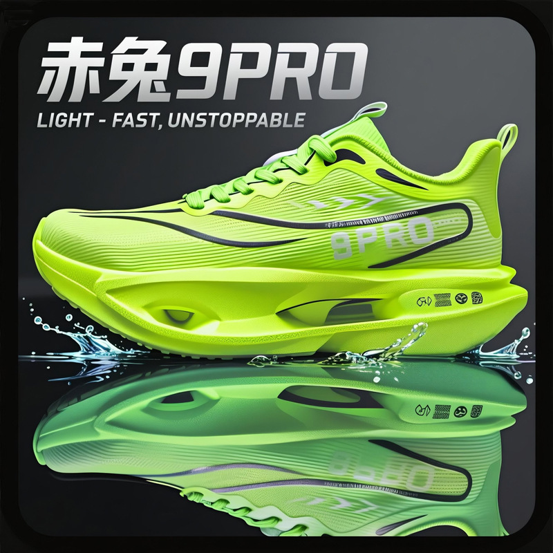 Chitu 9Pro Carbon Plate Running Shoes 2025 New Student Lightweight Breathable High School Entrance Examination Racing Professional Shock-Absorbing Sports Shoes