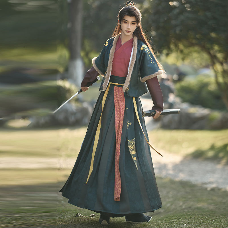 genuine goods Original Hanfu Men's Ethnic Style Small Fresh National Style Men's and Women's Adult Daily Han Elements Autumn and Winter Martial Arts genuine goods Original Hanfu Men's Ethnic Style Small Fresh National Style Men's and Women's Adult Daily Han Elements Autumn and Winter Martial Arts
