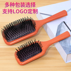 Wooden air cushion comb scalp massage comb for long hair household hair smoothing air bag hairdressing comb curly hair comb manufacturer wholesale