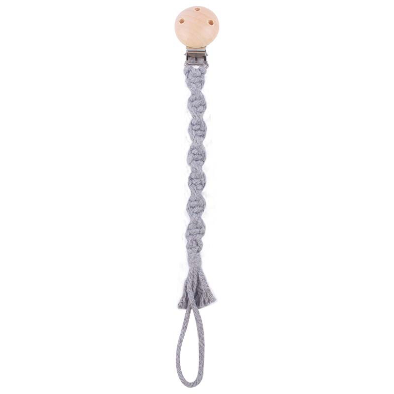 Bebé suministros hemu pezón clip pezón cuerda creativa DIY bebé tejido a mano cuerda de algodón cadena de pezón