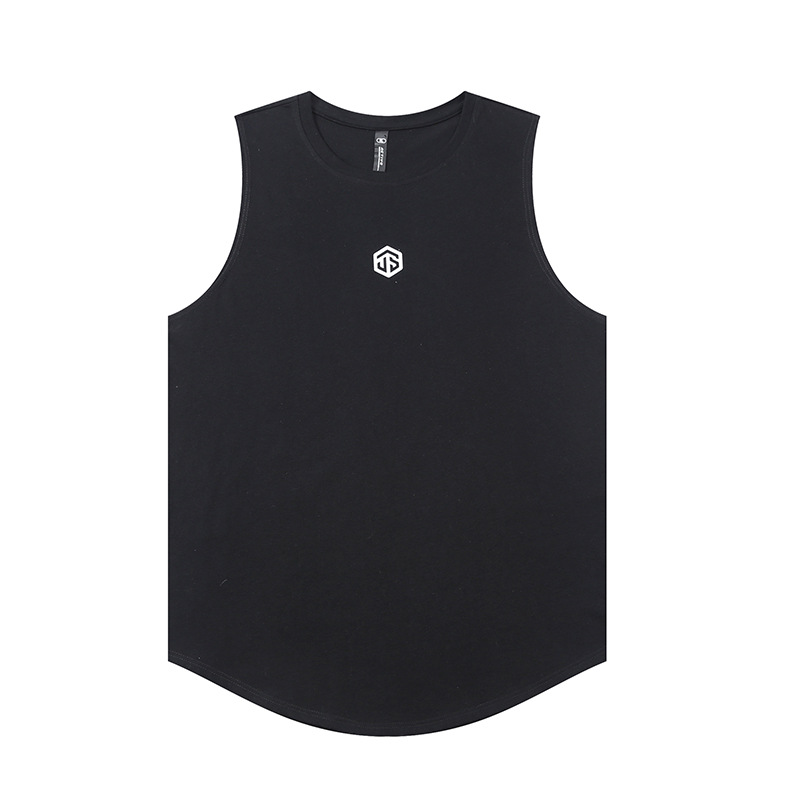 Verano de los hombres corriendo deportes Chaleco de secado rápido fitness transpirable de algodón sin mangas crossbody bottoming undershirt personalizado impreso LOGO