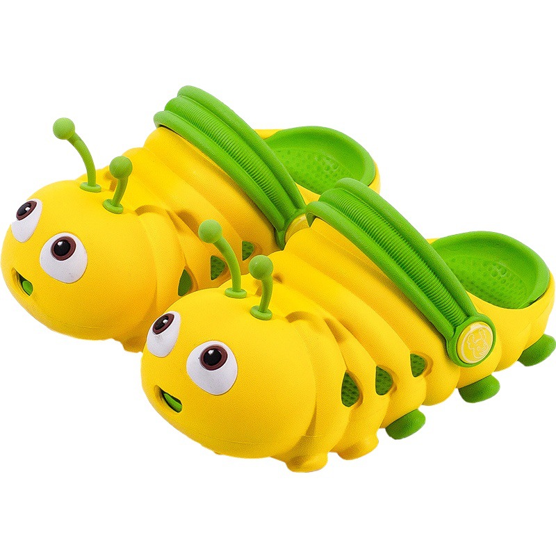 Fawn Millie Children's Hole Shoes Summer Wholesale Caterpillar Cute Cartoon Breathable Soft Bottom Baby Sandals Sandals